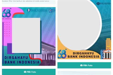 Keren Aplikasi Stiker Twibbon HUT Bank Indonesia Ke 68 Banyak Pilihan