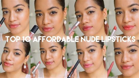 Top 10 Affordable Nude Lipsticks Youtube