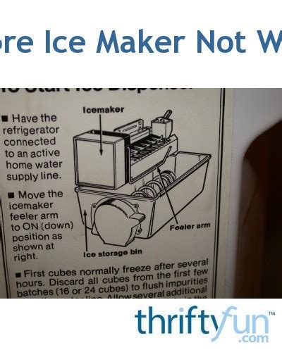 Kenmore Refrigerator Ice Maker Not Working | ThriftyFun