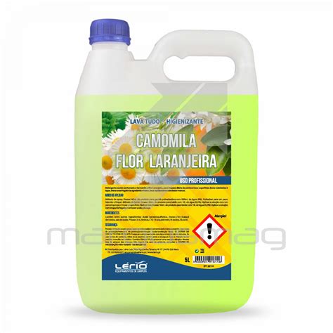 LAVA TUDO HIGIENIZANTE CAMOMILA FLOR LARANJEIRA 5L Margusmag