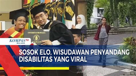 Viral Ini Sosok Elo Wisudawan Penyandang Disabilitas Dari UB Malang