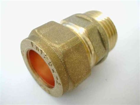 15mm Compression X 1 2 Bsp Male Iron Straight Adaptor