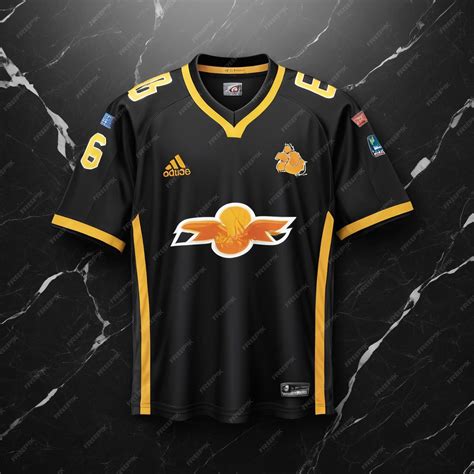 Team Spirit Sports Jersey Against Black Marble Background | Premium AI ...
