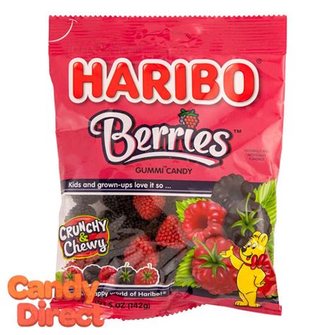 Berries Haribo Gummi Candy 5oz Bag 12ct