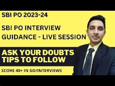 SBI PO Interview Doubts Session Important Tips To Follow Before You