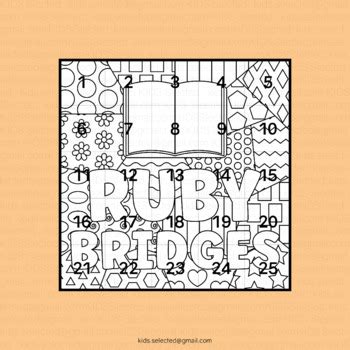 Black History Month Poster Ruby Bridges Craft Collaborative Coloring