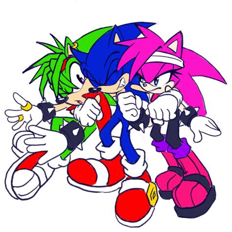 Sonic Reunites With Sonia And Manic By Lev0104 On Deviantart