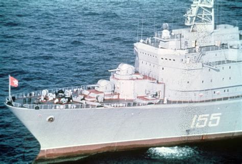 A Port View Of The Bow Of The Soviet Replenishment Oiler Berezina