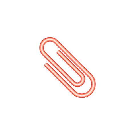 Paperclip Icon Design Vector Template Shape Clip Attachment Png And