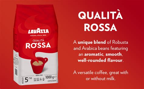 Lavazza Qualit Rossa Coffee Beans With Aromatic Notes Of Chocolate