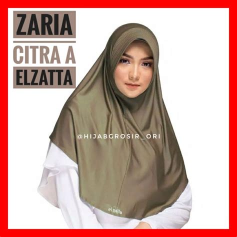 Jual Jilbab Elzatta Zaria Citra Bergo Elzatta Shopee Indonesia