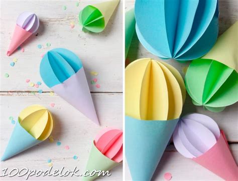 Мороженое из бумаги | 100 ПОДЕЛОК