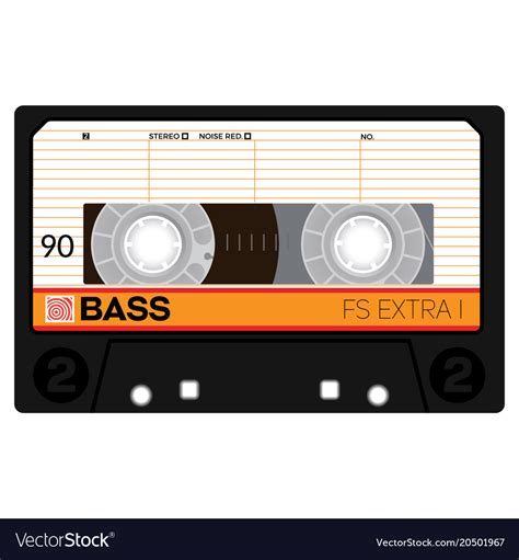 Audio Cassette Tape Royalty Free Vector Image Vectorstock