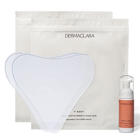 Dermaclara Silicone Stretch Marks Patch Kit Pregnancy Safe Gel For Scar Treatment