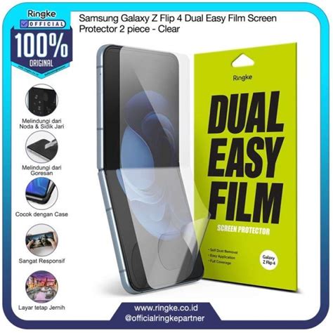 Jual Ringke Galaxy Z Flip Dual Easy Film Screen Protector Anti Gores