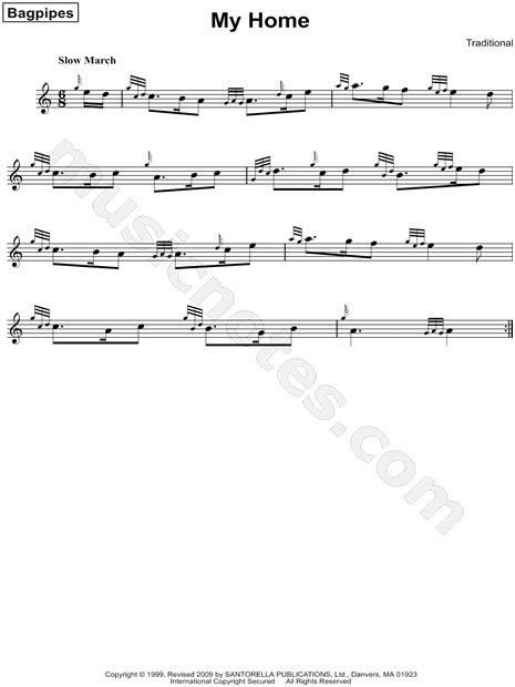 Traditional My Home Sheet Music In A Minor Download And Print Sku Mn0125854