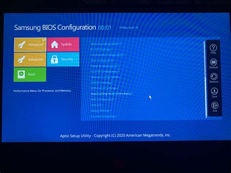[HELP] Unlock Advanced hidden menu from bios of Samsung Odyssey