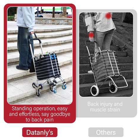 Snapklik Datanly Pack Folding Shopping Grocery Carts On