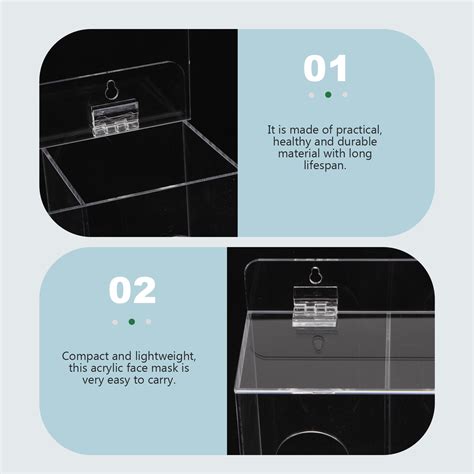 Acrylic Mask Box Disposable Mask Holder Clear Face... – Vicedeal