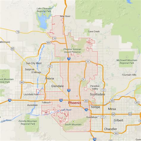 Phoenix Arizona Map