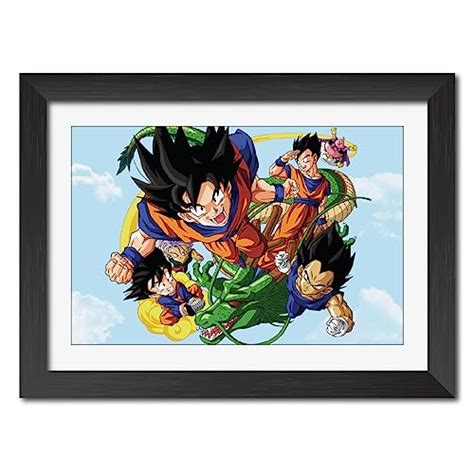 Buy Tenorarts Goku Dragon Ball Z Anime Laminated Framed Painting With