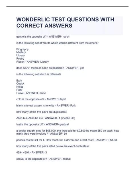 Respuestas Del Test De Wonderlic 4