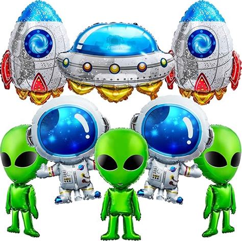 Amazon Jenaai Pieces Outer Space Balloons Includes Astronaut