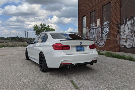 BMW F30 Sedan 3 Series with 18" ARC-8 Wheels in Satin Black