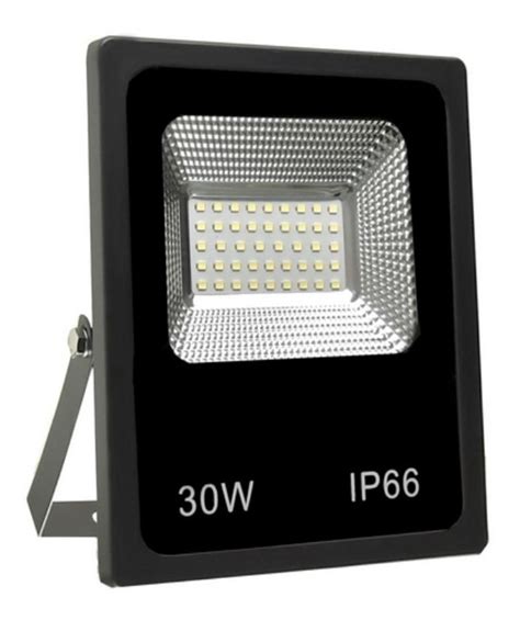 Refletor Led Holofote 30w Branco Frio Resistente A Água Ip66 Mercado