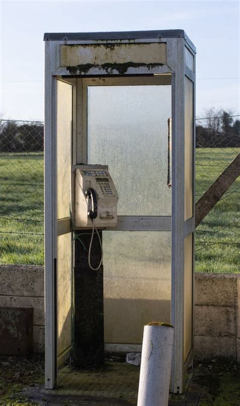 Old Unused Phone Booth On Sunny Day Stock Photo Image Of Phone