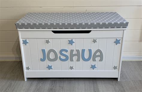 Large Personalised Toy Box Custom Bespoke Wooden Toy Box Etsy Uk