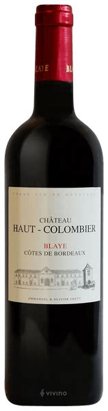 Château Haut Colombier Premières Côtes de Blaye Vivino Australia