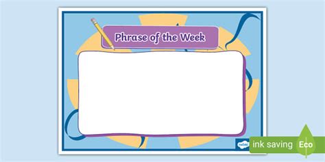 Phrase Of The Week Display Poster Profesor Hizo Twinkl