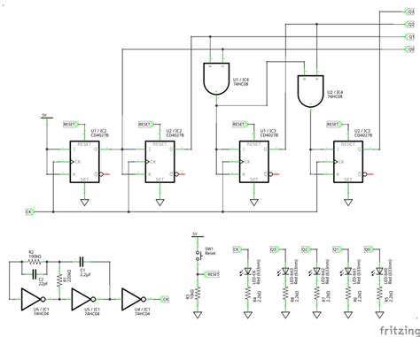 論理回路 16進同期カウンタ 4bit meyon s STUDY