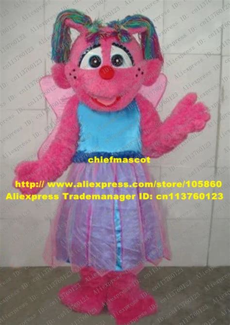 Fancy Pink Abby Cadabby Mascot Costume Mascotte Fairy Sesame Street ...