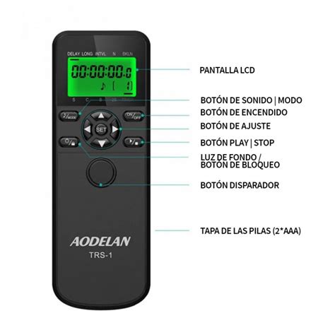 INTERVALOMETRO AODELAN PARA CAMARAS DSLR TIPO C8