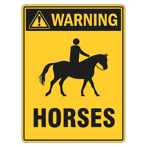 Caution Horses Safety Products