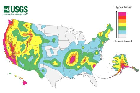 New Map Shows Earthquake Prone Places Across U.s. | Time For Usgs ...