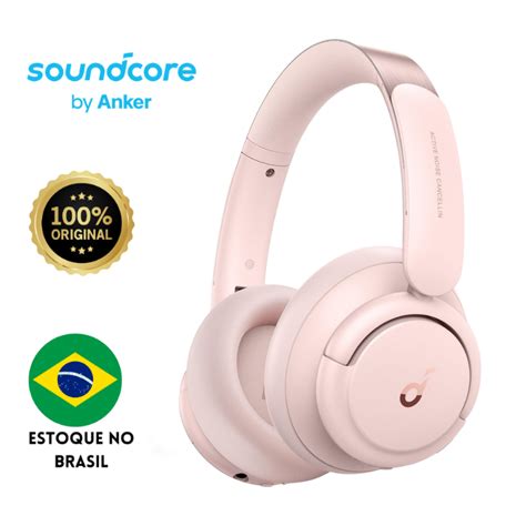 Fone De Ouvido Anker Soundcore Life Q30 ROSA Original Over Ear Sem Fio