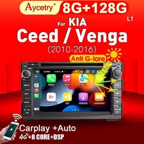 Car Intelligent System Din Radio Android Screen For Kia Ceed Venga