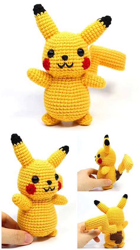 Amigurumi Pikachu From Pokemon Crochet Free Pattern Amigurumi