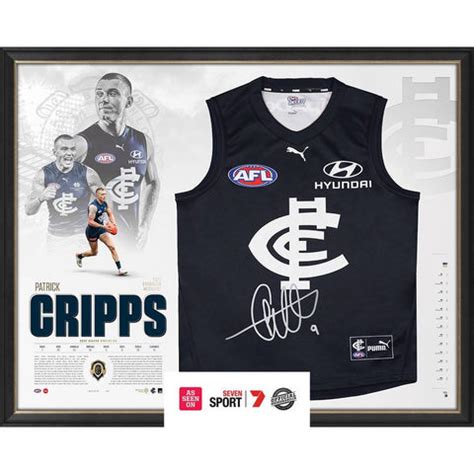 Patrick Cripps 2022 Brownlow Medal Carlton Harv Time Limited Edition P ...