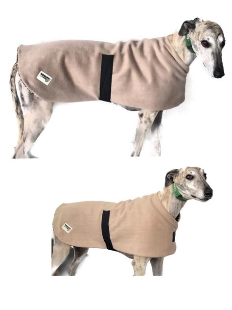 Classic Beige Greyhound Dog Coat Double Thick Polar Fleece Etsy Australia