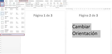 Cómo cambiar la orientación de una sola página en Word