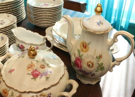 Mitterteich Bavaria Meissen Floral Germany China Service For 12