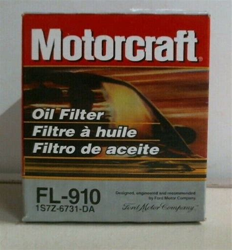 Motocraft FL 910 Engine Oil Filter 1S7Z 6731 DA FREE SHIPPING EBay