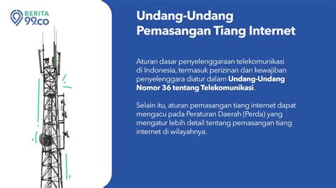 Aturan Pemasangan Tiang Internet Di Permukiman Wajib Berizin