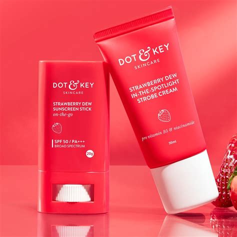 Dot Key Strawberry Duo With Sunscreen Stick Strobe Cream