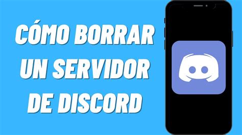 C Mo Borrar Un Servidor De Discord Youtube