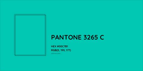 Pantone 3265 C Complementary Or Opposite Color Name And Code 00c7b1